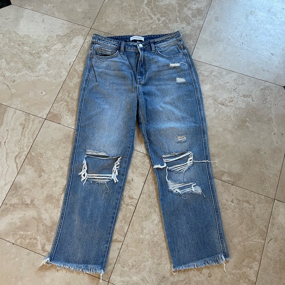 Flying Monkey Womens Distressed Jeans - Picture 1 of 4